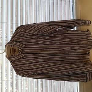 Michael by Michael Kors long sleeve striped button down shirt
